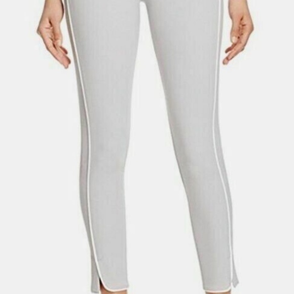 (NWT) Hue Womens Gray Piped Polished Twill Skimmer Leggings Sizes XS/S/M/L - Picture 2 of 7